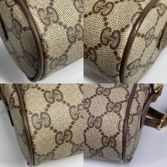 🔴SOLD🔴GUCCI Vintage Sherry Line GG Web PVC Canvas Browns Crossbody Bag - Picture 11 of 16